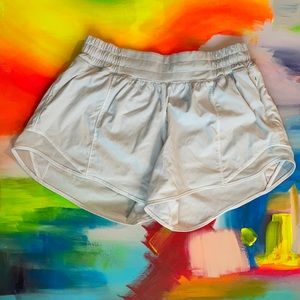 White LuLuLemon shorts